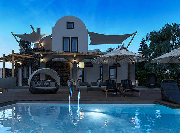 pool area night