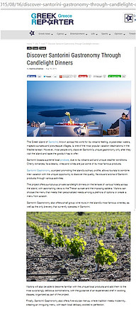greek reporter gastronomy santorini